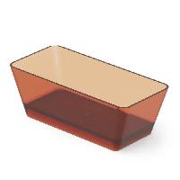 DEA DESIGN Modern Ванна отдельностоящая 150x68xh56 см, материал: Glasstech прозрачная смола, цвет: Sunset R1