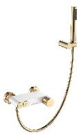 Смеситель STICK для ванны WHITE TOUCH GOLD