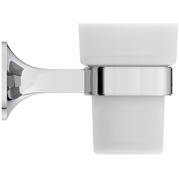 Ideal Standard La Dolce Vita Стакан, подвесной, цвет: хром/матовое стекло 