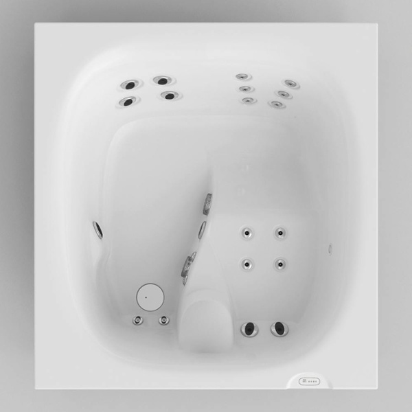 Jacuzzi CITY SPA PowerActive Бассейн отдельностоящий 150*160*75см, цвет белый, 3квт нагреватель, панели grey oak 